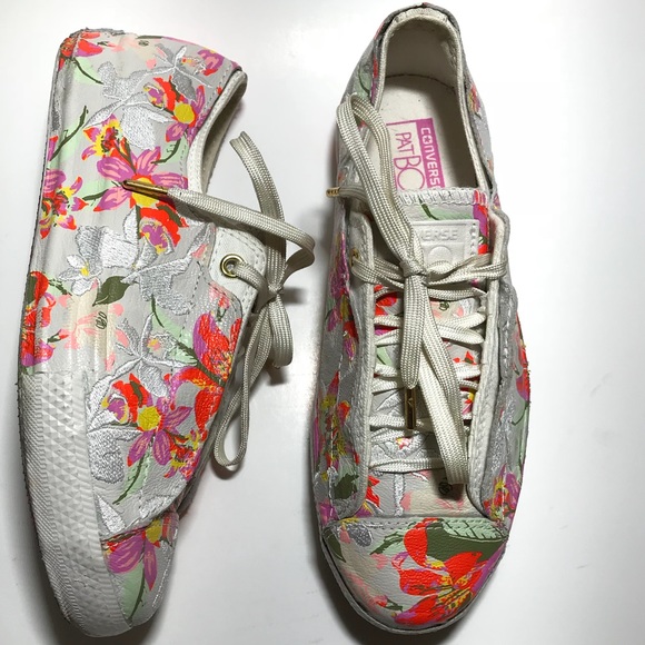 Converse Shoes - CONVERSE x PATBO embroider floral leather sneaker